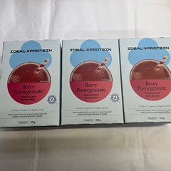 3 boxes Ideal Protein berry pomegranate drink mix BB 11/30/2026 FREE SHIP