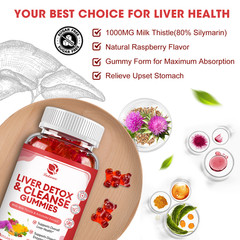 Liver Cleanse & Detox Support Supplement 3000mg with 24 herbs + Milk Thistle