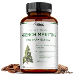 French Maritime Pine Bark Extract 120pcs -Promotes Heart & Cardiovascular Health