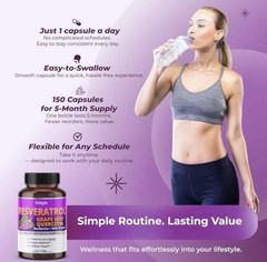 Sotalix Resveratrol +Grape Seed +Buercetin +Berberine & Milk Thistle –150 Capsul