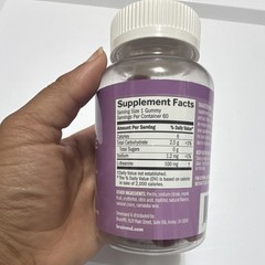 BrainMD L-Theanine Gummies Sugar-Free Berry Flavor Vegan Gummies 60 Count