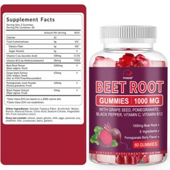Beets Soft Chews Gummies with Beetroot & Magnesium – Circulation Support