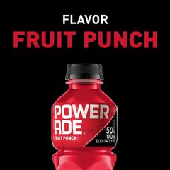 POWERADE Electrolyte Enhanced Fruit Punch Sport Drink, 20 fl oz 8pack