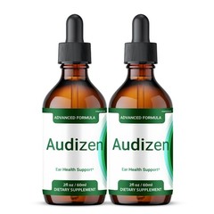 AudiZen Liquid Drops, All Natural Hearing and Ear Health Supplement (2 Pack)
