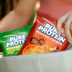 Pure Protein Popped Crisps Hickory Barbecue High Protein Snack 12g Protein 12 Ct