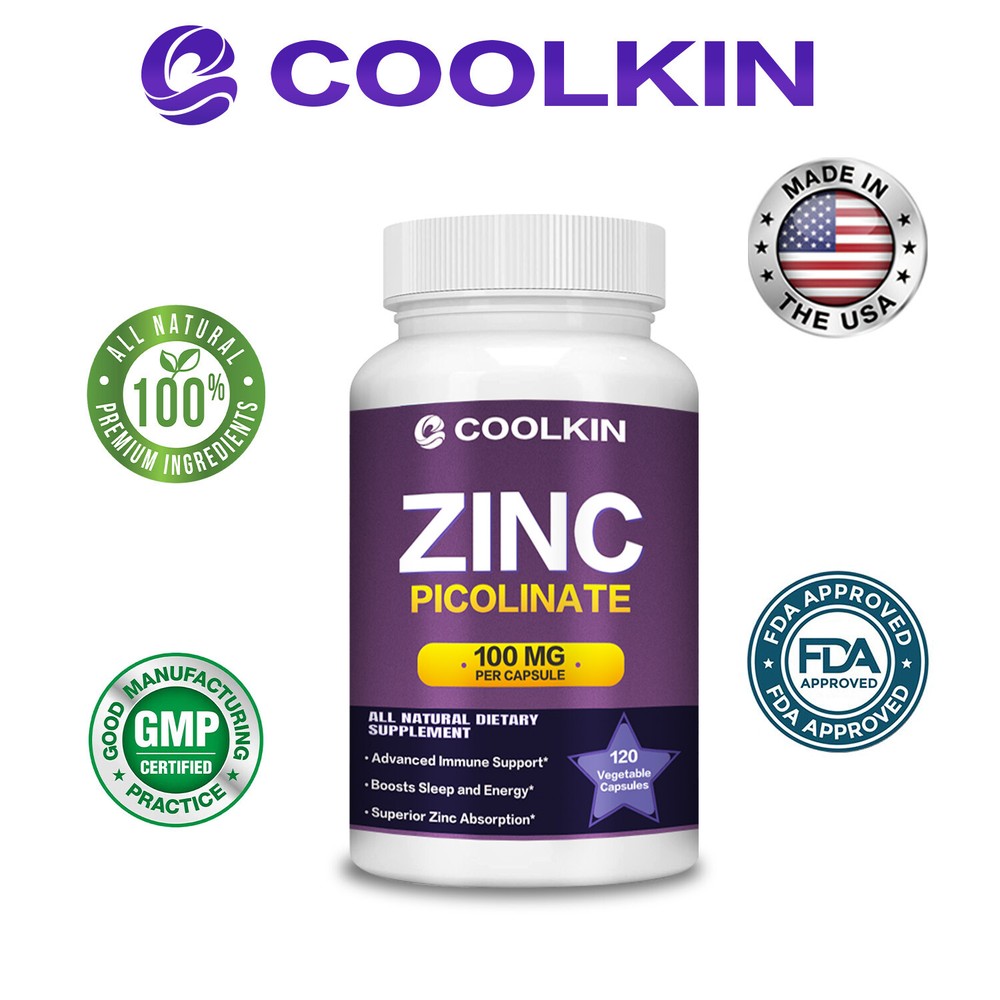 Zinc Picolinate 100mg – High Potency Absorption, Immune System Support & Booster