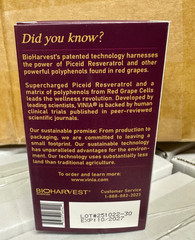 Vinia Piceid Grape Red Rapid Absorbtion Powder Resveratrol Veggie 60 Caps Fo