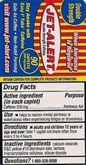 5 Pack Jet Alert Double Strength Alertness Aid 200Mg Caplets 90 Each