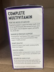 New Chapter Men’s Multivitamin 40 Plus for Energy, Heart, Prostate + Immune 2027