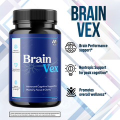 (3 Pack) BrainVex Advanced Support Vitamin Max Supplement Brain Vex 180 Capsules