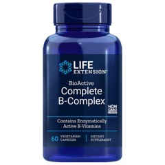 BioActive B-Complex Complete 60 caps Life Extension – Inositol/P-5-P/methyl