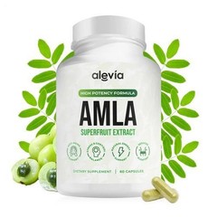 Alevia Organic Amla Capsules 1000mg Indian Gooseberry Antioxidant Supplement 60c