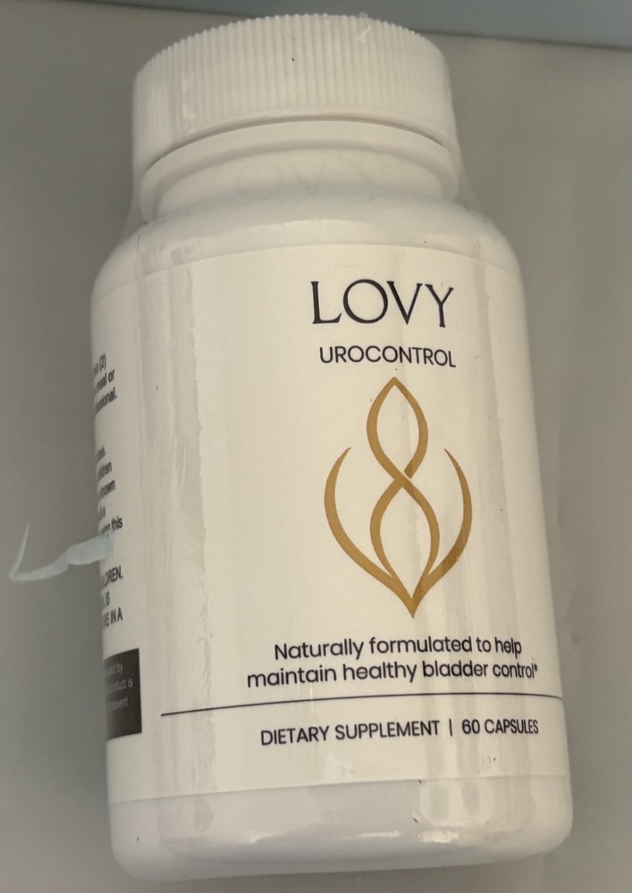 Lovy Urocontrol Capsules Bladder Support Supplement 60ct Non-GMO Vegan Exp5/2028