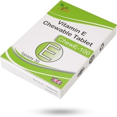 Vitamin E 100 mg Chewable Tablets, 30 Tablets, 30 Days Supply