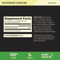 Creatine | Micronized Creatine Monohydrate Powder |Supports Strength & Recovery|