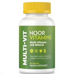 Noor Vitamins Halal Vitamins, Daily Multivitamin, Halal Vitamin for Women and…