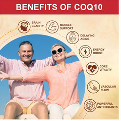 CoQ10 600 mg Softgels CoQ10 Supplement – CQ10 Coenzyme-Q10 with Omega 3 & PQQ &