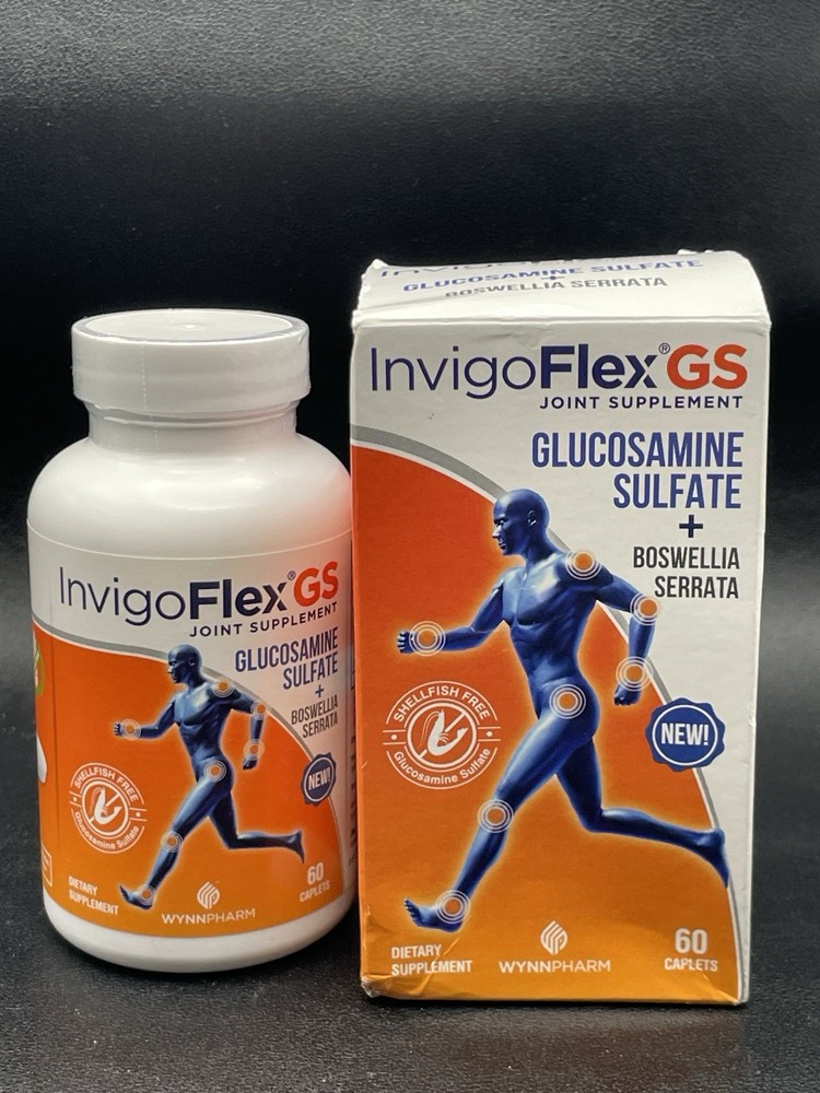 InvigoFlex® GS Glucosamine Sulfate Joint Supplement | 60 Caplets | Exp 2/2028