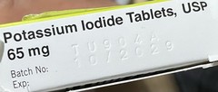 3x Thyrosafe Thyroid Blocking Potassium Iodide Tablets USP 65mg Pack of 60