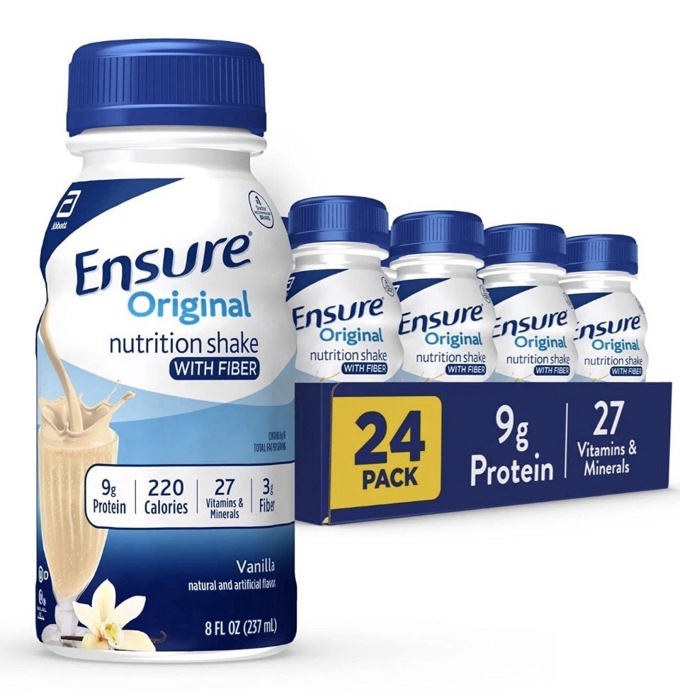 Ensure Original Shake Vanilla Meal Replacement 8 Fl Oz 24 Count Exp 3/2027