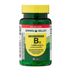 Spring Valley Vitamin B12 1000 Mcg Timed Release Tablets, 300 Count ( 1 PACK )