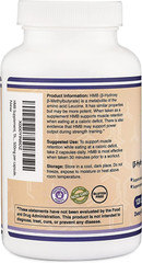 HMB Supplement, Third Party Tested, Non-Gmo, Gluten Free, 120 Capsules, 1000Mg,