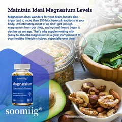 Magnesium L-Threonate 2000mg -Memory,Focus & Cognitive Boost 30/60/120 Capsules
