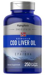 Supreme Engelvaer Norwegian Cod Liver Oil, 250 Quick Release Softgels