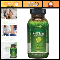 Double Potency 5-HTP Extra – Relaxation & Mood Support – 60 Liquid Soft-Gels