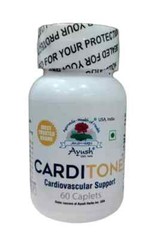 Carditone Ayush Herbs 60 caplets Cardiovascular Support(New Label)