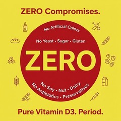 4000 IU High Potency Vitamin D3 Caps for Bone, Muscle & Immune Support 30~120CT