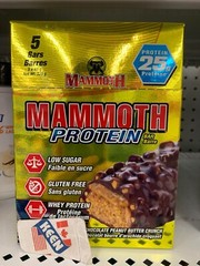 MAMMOTH Protein Bar Chocolate Peanut Butter Crunch 5 x 65 g