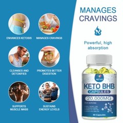1-4 KETO BHB 20000mg Diet Pills Ketone FAT BURNER Weight Loss Diet Pills Ketosis