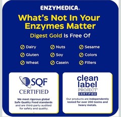 Digest Gold ATPro: Max Strength Enzymes for Large Meals & Bloating Relief, 90 Ct