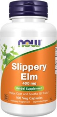 NOW Supplements, Slippery Elm (Ulmus rubra) 400 mg, 100 Count (Pack of 1)