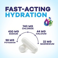 Electrolyte Supplement Hydration Pills w/Bioperine 690mg Replenish Electrolytes