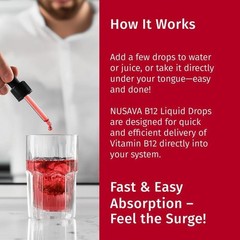 Vitamin B Complex, B12 Sublingual Liquid Drops B6 B1 Niacin+Folate – Add 3 Pay 2