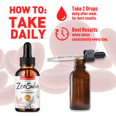 (2 Pack) ZenSulin Blood Support Drops Advanced Zen Sulin Supplement 60 Servings
