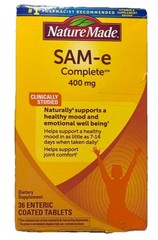 Nature Made SAM-e COMPLETE 400 mg Mood Joint 36 tablets Vitamins NIB SEE PHOTOS!