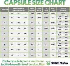 XPRS Nutra Size 00 Delayed Release Empty Vegan Capsules Pills Vegetable DIY