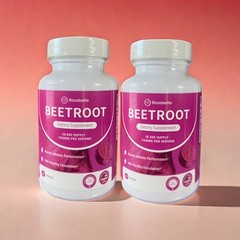 2Pack Organic Beet Root Capsules-Blood PressureSupport, Energy Boost