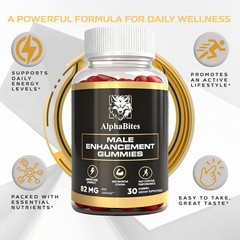 Alpha Bites Gummies AlphaBites Max Perdesigned formance Gummy (1 Month Supply)