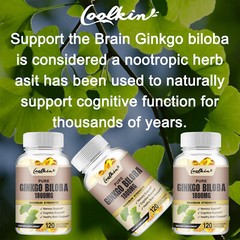 Ginkgo Biloba 1800mg-Non Gluten,Brain Health,Memory,Concentration,Immune Support