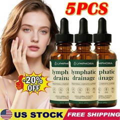 Bloat Relief & Immune Support, 1-5X Lymphoria – Lymphatic Drainage 59ml – Detox