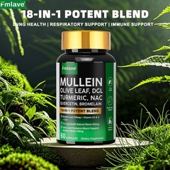 Liver & Lung Cleanse, Detox Support Supplement with Milk Thistle, Mullein Leaf