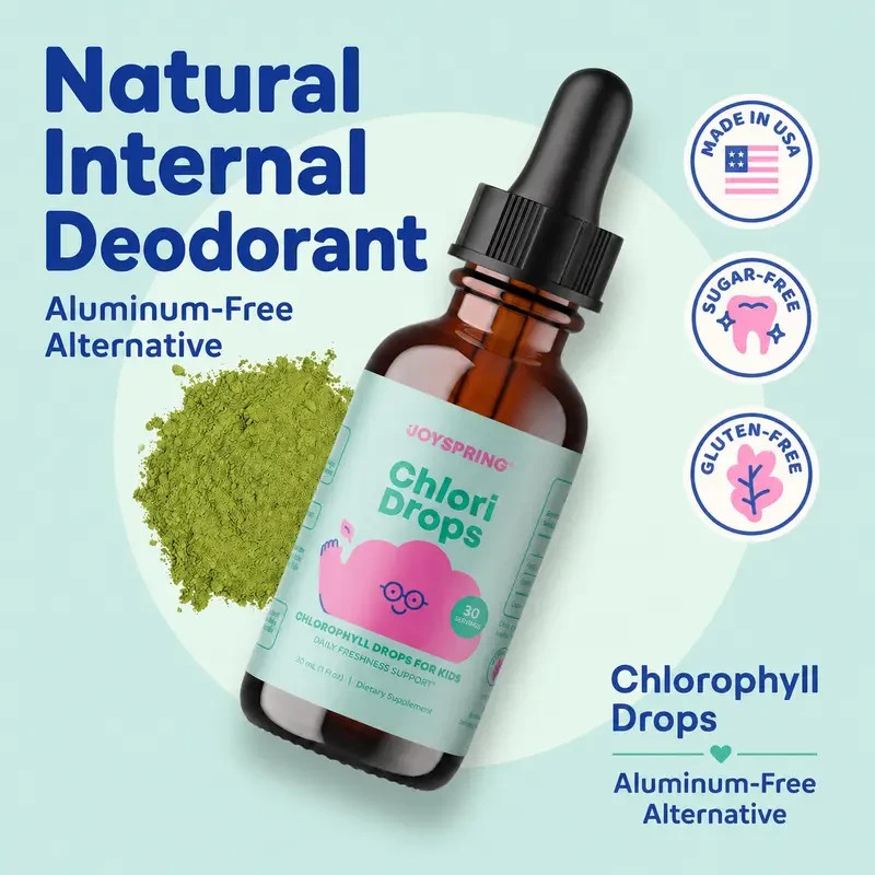 Joyspring Chlori Drops 30 Servings Chlorophyll For Kids Daily Freshness Support