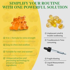 Mullein Leaf Extract Gummies for Lung Cleanse Plus Marshmallow Quercetin Vitamin