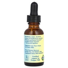 Flower Essence Services Mimulus Flower Essence 1 fl oz 30 ml Organic