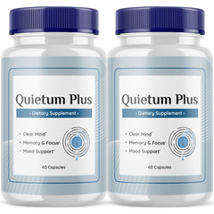 (2 Pack) Quietum Plus, Quietum Tinnitus & Ear Ringing Relief (120 Capsules)
