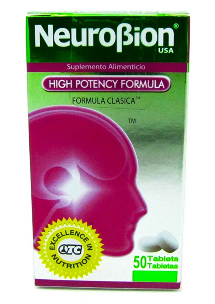 NEUROBION CLASSIC HIGH POTENCY FORMULA, 50 TABLETS 12/2024